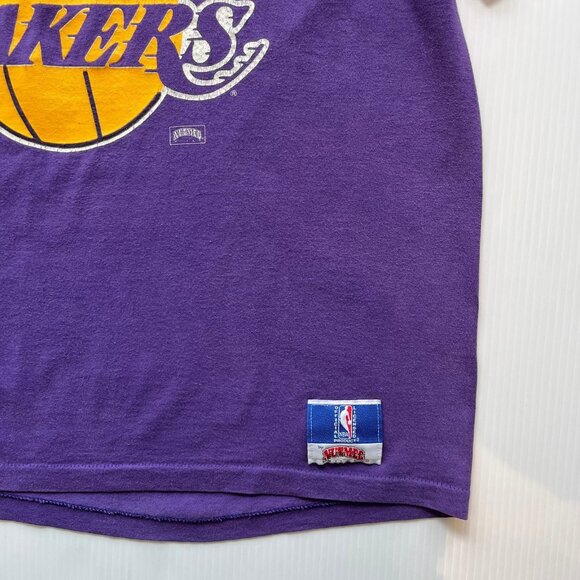 Vintage Nutmeg Los Angeles Lakers Graphic Tee L - Picture 4 of 9